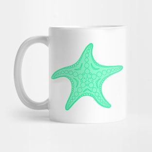 Starfish (cyan) Mug